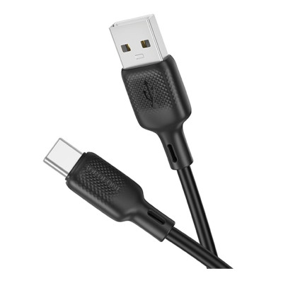 Кабель синхронизации Borofone BX113 Silicone 3A USB-A to Type-C 2 м Black (35597_3346762) Кабель синхронизации Borofone BX113 Silicone 3A USB-A to Type-C 2 м Black (35597_3346762)