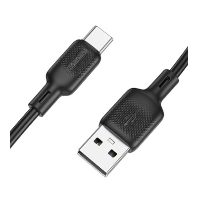 Кабель синхронизации Borofone BX113 Silicone 3A USB-A to Type-C 2 м Black (35597_3346762) Кабель синхронизации Borofone BX113 Silicone 3A USB-A to Type-C 2 м Black (35597_3346762)