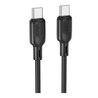 Кабель синхронизации Borofone BX113 Silicone 60W/3A Type-C to Type-C 2 м Black (35600_3347267) Кабель синхронизации Borofone BX113 Silicone 60W/3A Type-C to Type-C 2 м Black (35600_3347267)