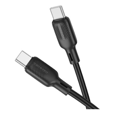 Кабель синхронизации Borofone BX113 Silicone 60W/3A Type-C to Type-C 2 м Black (35600_3347267) Кабель синхронизации Borofone BX113 Silicone 60W/3A Type-C to Type-C 2 м Black (35600_3347267)