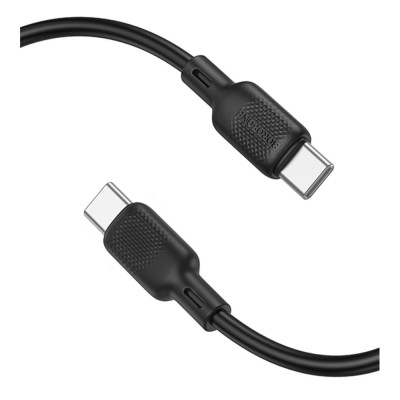 Кабель синхронизации Borofone BX113 Silicone 60W/3A Type-C to Type-C 2 м Black (35600_3347267) Кабель синхронизации Borofone BX113 Silicone 60W/3A Type-C to Type-C 2 м Black (35600_3347267)