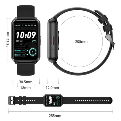 Смарт-часы Lige H37 PRO с тонометром Black (SW0001LH37PB)