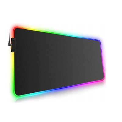 Коврик для игровой мышки и клавиатуры с подсветкой Feel Fit RGB 80x30 см Черный (21121) Коврик для игровой мышки и клавиатуры с подсветкой Feel Fit RGB 80x30 см Черный (21121)