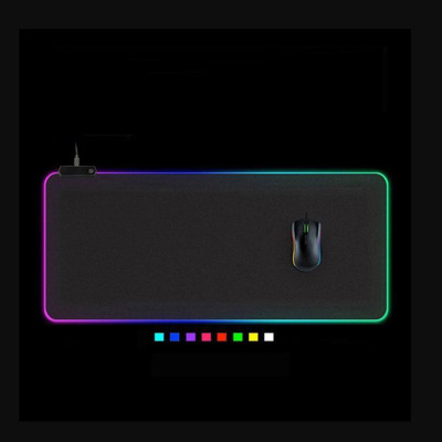 Коврик для игровой мышки и клавиатуры с подсветкой Feel Fit RGB 80x30 см Черный (21121) Коврик для игровой мышки и клавиатуры с подсветкой Feel Fit RGB 80x30 см Черный (21121)
