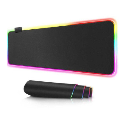 Коврик для игровой мышки и клавиатуры с подсветкой Feel Fit RGB 80x30 см Черный (21121) Коврик для игровой мышки и клавиатуры с подсветкой Feel Fit RGB 80x30 см Черный (21121)