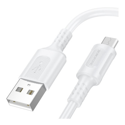 Кабель синхронізації Borofone BX111 2.4A USB-A to Micro-USB 1 м White (35627_3462269) Кабель синхронізації Borofone BX111 2.4A USB-A to Micro-USB 1 м White (35627_3462269)