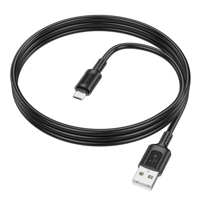 Кабель синхронізації Borofone BX111 2.4A USB-A to Micro-USB 1 м Black (35627_3462270)