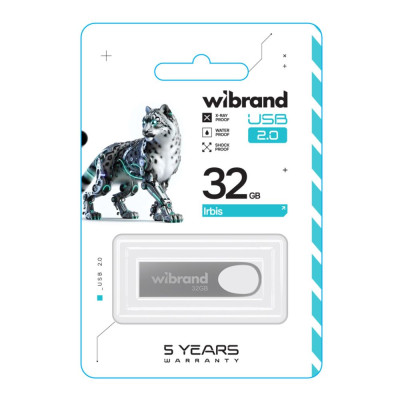 Флеш память USB Wibrand 32 GB Irbis USB 2.0 Silver (36910_3609512) Флеш память USB Wibrand 32 GB Irbis USB 2.0 Silver (36910_3609512)