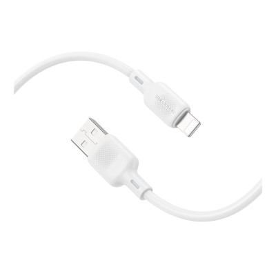Кабель синхронизации Borofone BX113 Silicone 2.4A USB-A to Lightning 1 м White (35582_3346744) Кабель синхронизации Borofone BX113 Silicone 2.4A USB-A to Lightning 1 м White (35582_3346744)