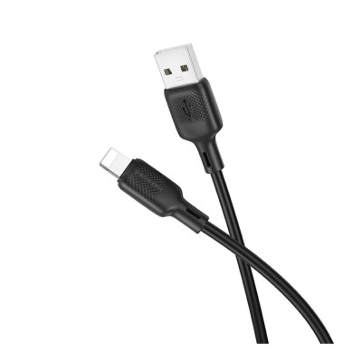 Кабель синхронизации Borofone BX113 Silicone 2.4A USB-A to Lightning 1 м Black (35582_3346745) Кабель синхронизации Borofone BX113 Silicone 2.4A USB-A to Lightning 1 м Black (35582_3346745)