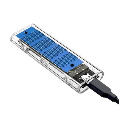 Зовнішня кишеня з радіатором XON MemoryCase для M.2 NGFF SATA USB 3.1 Type-C Transparent (XSC5C13NG1PT 2131) Зовнішня кишеня з радіатором XON MemoryCase для M.2 NGFF SATA USB 3.1 Type-C Transparent (XSC5C13NG1PT 2131)