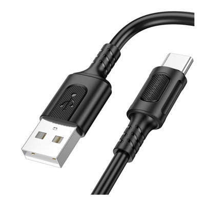 Кабель синхронізації Borofone BX111 3A USB-A to Type-C 1 м Black (35628_3462272)