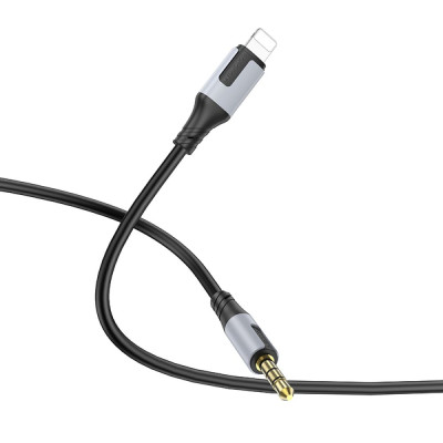 Аудио кабель Borofone BL19 Lightning – AUX 3.5мм 1 м Black (34362_3340063) Аудио кабель Borofone BL19 Lightning – AUX 3.5мм 1 м Black (34362_3340063)