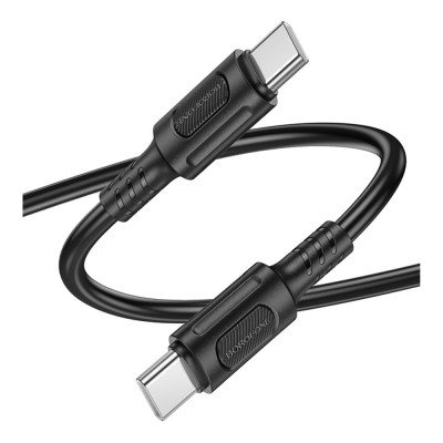 Кабель синхронізації Borofone BX111 60W 20V/3A Type-C to Type-C 1 м Black (35625_3462266) Кабель синхронізації Borofone BX111 60W 20V/3A Type-C to Type-C 1 м Black (35625_3462266)