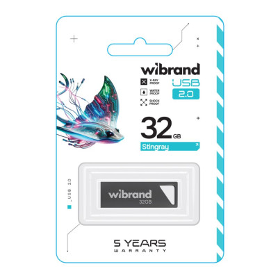 Флеш память USB Wibrand 32 GB Stingray USB 2.0 Grey (36907_3609502) Флеш память USB Wibrand 32 GB Stingray USB 2.0 Grey (36907_3609502)