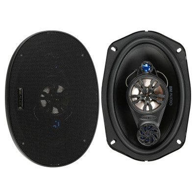 Автомобільні колонки Boschmann BM Audio JX-9688 овали 6x9 дюйм чотирисмугові 500W Чорний 2 шт