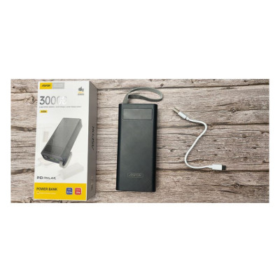 Павербанк Aspor A-306 22.5W с ремешком 30000 mAh Черный Павербанк Aspor A-306 22.5W с ремешком 30000 mAh Черный