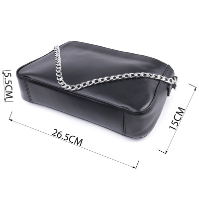 Сумка из гладкой кожи SHVIGEL 22838 26,5х15х5,5 см Черный Сумка из гладкой кожи SHVIGEL 22838 26,5х15х5,5 см Черный