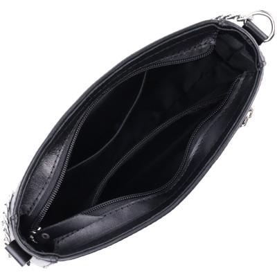 Сумка из гладкой кожи SHVIGEL 22838 26,5х15х5,5 см Черный Сумка из гладкой кожи SHVIGEL 22838 26,5х15х5,5 см Черный