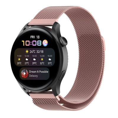 Ремешок Universal Milanese Loop Samsung/Amazfit/Huawei 22 mm Pink (32372_3342042)