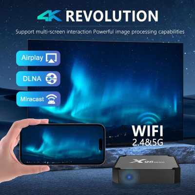 Смарт ТВ приставка X96 mini Amlogic S905W2 Smart TV Box 2/16GB Black (2104618412) Смарт ТВ приставка X96 mini Amlogic S905W2 Smart TV Box 2/16GB Black (2104618412)