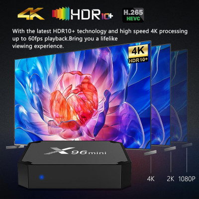 Смарт ТВ приставка X96 mini Amlogic S905W2 Smart TV Box 2/16GB Black (2104618412) Смарт ТВ приставка X96 mini Amlogic S905W2 Smart TV Box 2/16GB Black (2104618412)