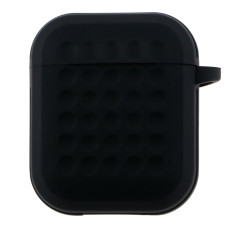 Футляр із карабіном Fashion Silicone Case Airpods 1/Airpods 2 Black (35263_3345608)