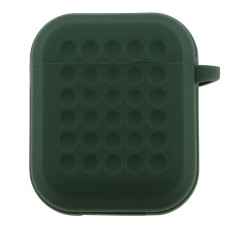 Футляр із карабіном Fashion Silicone Case Airpods 1/Airpods 2 Dark Green (35263_3345609)