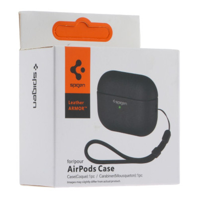 Футляр с нейлоновым шнурком Spigen Leather Armor Airpods 1/Airpods 2 Blue (35259_3345590) Футляр с нейлоновым шнурком Spigen Leather Armor Airpods 1/Airpods 2 Blue (35259_3345590)