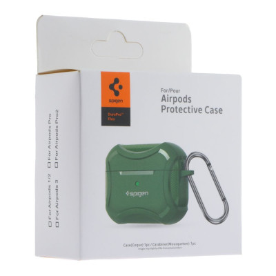 Футляр с карабином Spigen DuraPro Flex Airpods 3 Green (35268_3345640) Футляр с карабином Spigen DuraPro Flex Airpods 3 Green (35268_3345640)