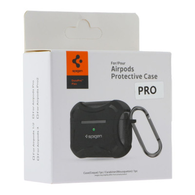 Футляр с карабином Spigen DuraPro Flex Airpods Pro 2 Black (35270_3345650) Футляр с карабином Spigen DuraPro Flex Airpods Pro 2 Black (35270_3345650)