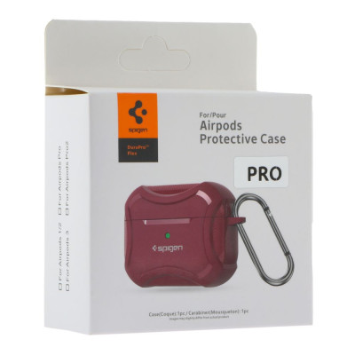 Футляр с карабином Spigen DuraPro Flex Airpods Pro 2 Bordo (35270_3345655) Футляр с карабином Spigen DuraPro Flex Airpods Pro 2 Bordo (35270_3345655)