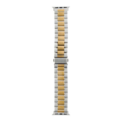 Ремешок Stainless Steel Apple Watch 41/40/38 mm Silver Gold (34694_3342376)
