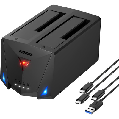 Док-станция клонировщик FIDECO для двух HDD 2.5