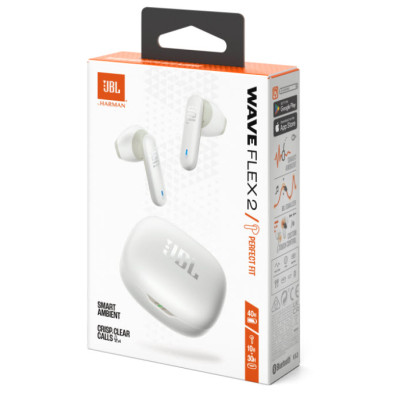Гарнітура JBL WAVE FLEX 2 White (JBLWFLEX2WHT) Гарнітура JBL WAVE FLEX 2 White (JBLWFLEX2WHT)