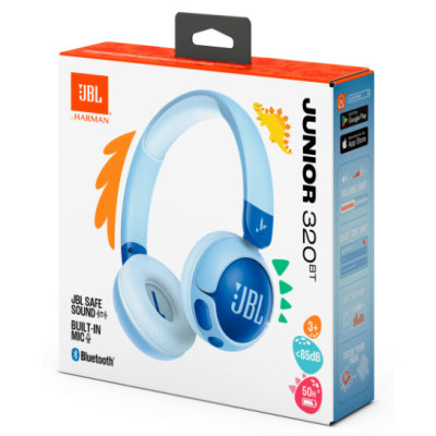 Гарнітура JBL JR320BT Blue (JBLJR320BTBLU) Гарнітура JBL JR320BT Blue (JBLJR320BTBLU)