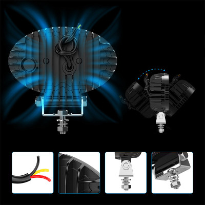 Світлодіодна фара DXZ 55C-BW-T9 9 LED 13066-83435 Світлодіодна фара DXZ 55C-BW-T9 9 LED 13066-83435