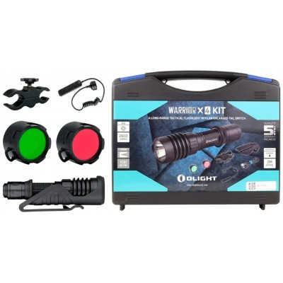 Фонарь Olight Warrior X 4 KIT 149х26 мм Черный (1013-2370.43.77) Фонарь Olight Warrior X 4 KIT 149х26 мм Черный (1013-2370.43.77)