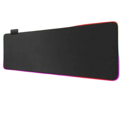 Килимок для миші комп'ютера з rgb підсвічуванням Choice 300х800 мм Чорний