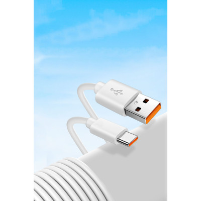 Кабель для заряджання та живлення Digital USB Type-C 2A 6 м Білий (USB/Type-C6m) Кабель для заряджання та живлення Digital USB Type-C 2A 6 м Білий (USB/Type-C6m)