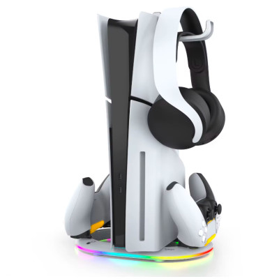 Зарядка-держатель для джойстика PS5 Slim iPega PlayStation 5 PS5 Slim DualSense на 2 геймпада Белый ( hub_pwgl58 ) Зарядка-держатель для джойстика PS5 Slim iPega PlayStation 5 PS5 Slim DualSense на 2 геймпада Белый ( hub_pwgl58 )
