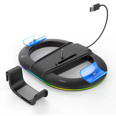 Вертикальная подставка для PS5 Slim iPega с держателем для наушников DualSense на 2 геймпада Черный ( hub_i0gmq3 ) Вертикальная подставка для PS5 Slim iPega с держателем для наушников DualSense на 2 геймпада Черный ( hub_i0gmq3 )