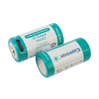 Акумулятор Keeppower 16340 P1634TC Type-C RCR123A 3В 1000мАг Li-ion (2456235205) Акумулятор Keeppower 16340 P1634TC Type-C RCR123A 3В 1000мАг Li-ion (2456235205)