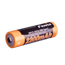 Аккумулятор Fenix 14500 АА ​​ARB-L14-2200U Type-C Черно-оранжевый (2468020943)