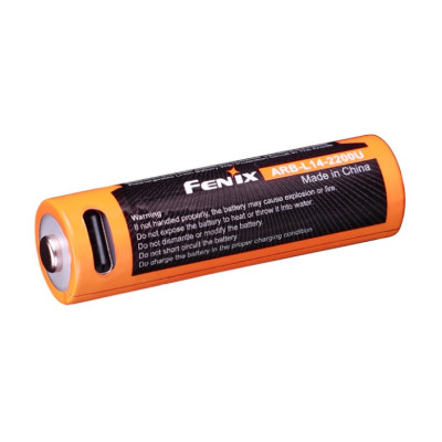 Аккумулятор Fenix 14500 АА ARB-L14-2200U Type-C Черно-оранжевый (2468020943) Аккумулятор Fenix 14500 АА ARB-L14-2200U Type-C Черно-оранжевый (2468020943)