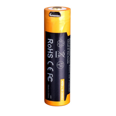 Аккумулятор с зарядкой Fenix 18650 2600 mAh micro-usb Черно-желтый (2471461807) Аккумулятор с зарядкой Fenix 18650 2600 mAh micro-usb Черно-желтый (2471461807)