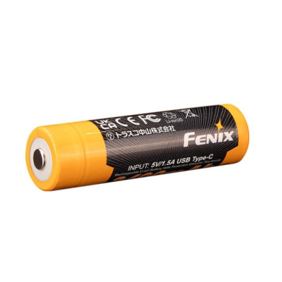 Аккумулятор Fenix 18650 3400mAh 3.6V Li-ion Type-C Черно-желтый (2472328002) Аккумулятор Fenix 18650 3400mAh 3.6V Li-ion Type-C Черно-желтый (2472328002)