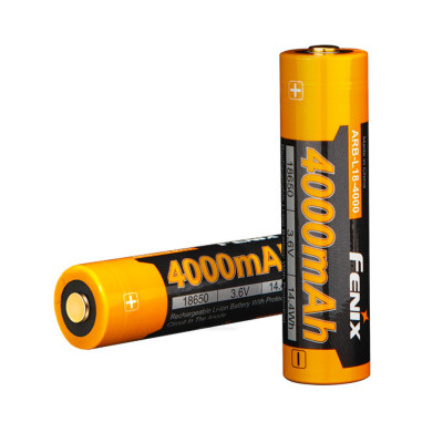 Аккумулятор Fenix 18650 4000mAh 3.6V Черно-желтый (2472498030) Аккумулятор Fenix 18650 4000mAh 3.6V Черно-желтый (2472498030)