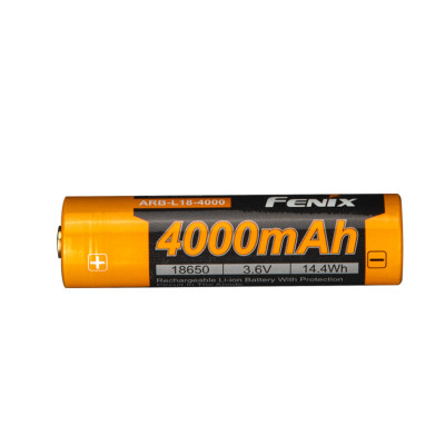 Аккумулятор Fenix 18650 4000mAh 3.6V Черно-желтый (2472498030) Аккумулятор Fenix 18650 4000mAh 3.6V Черно-желтый (2472498030)