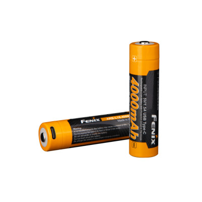 Аккумулятор с зарядкой Fenix 18650 ARB-L18-4000U Type-C Черно-желтый (2472540216) Аккумулятор с зарядкой Fenix 18650 ARB-L18-4000U Type-C Черно-желтый (2472540216)